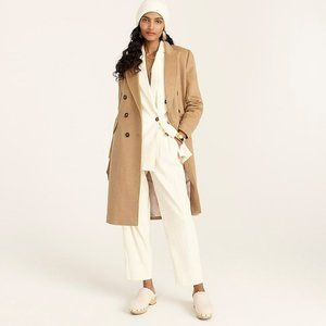 J.Crew Double Breasted Wool/Cashmere Coat Camel